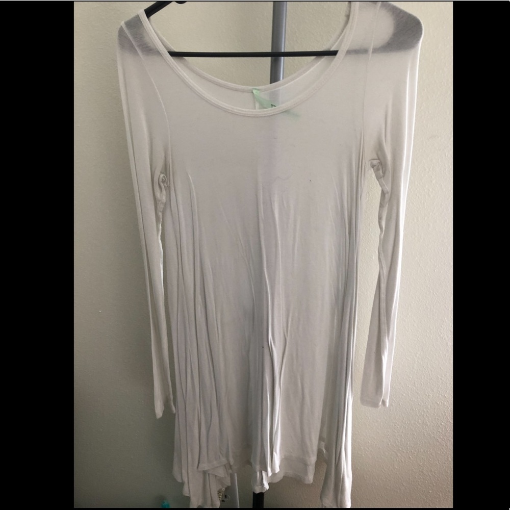 Long sleeve white dress